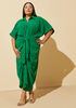Belted Hi Low Midaxi Shirtdress, Abundant Green image number 0