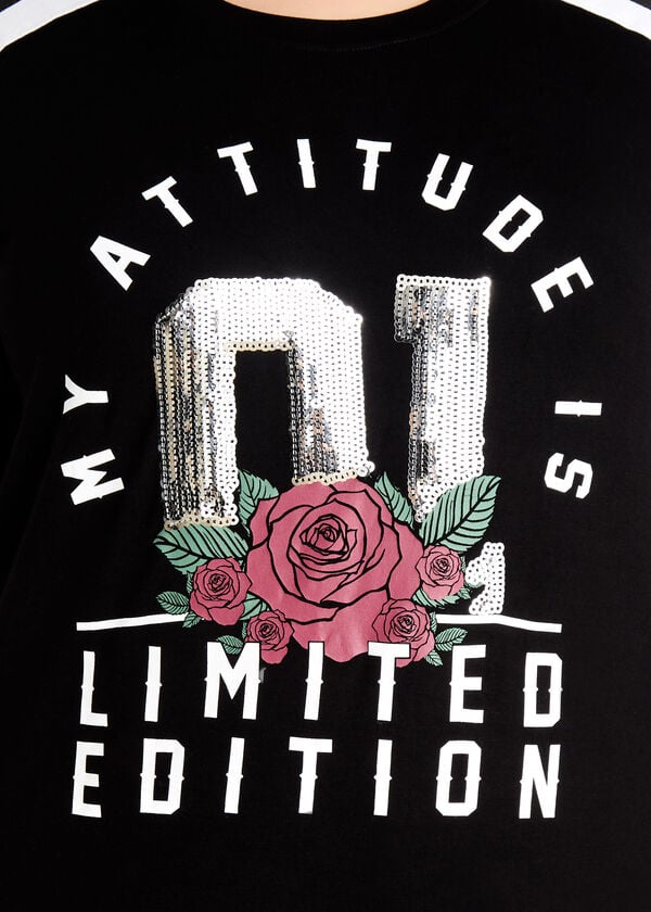 Sequin Limited Edition Tee, Black image number 1
