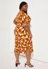 Ribbed Camo Print Dress, Koi image number 1