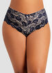 Lace Cheeky Hipster Panty, Black image number 0