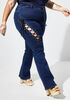 The Aki Flared Jeans, Indigo image number 0
