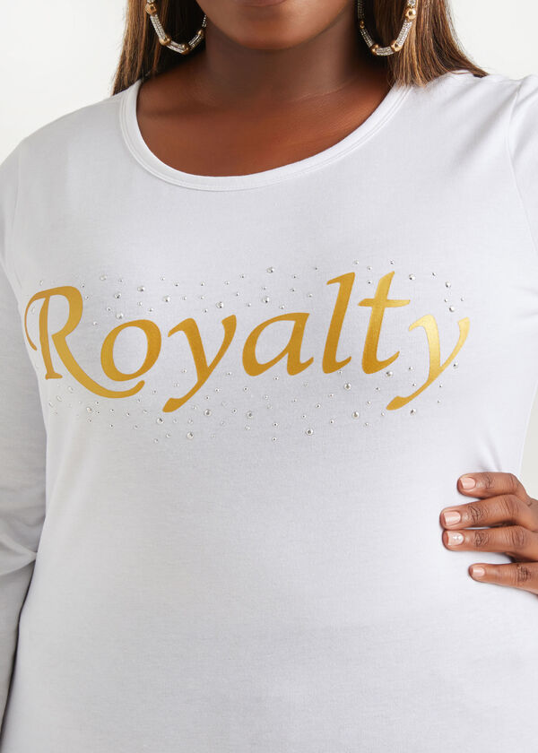 Royalty French Terry Graphic Tee, White image number 2