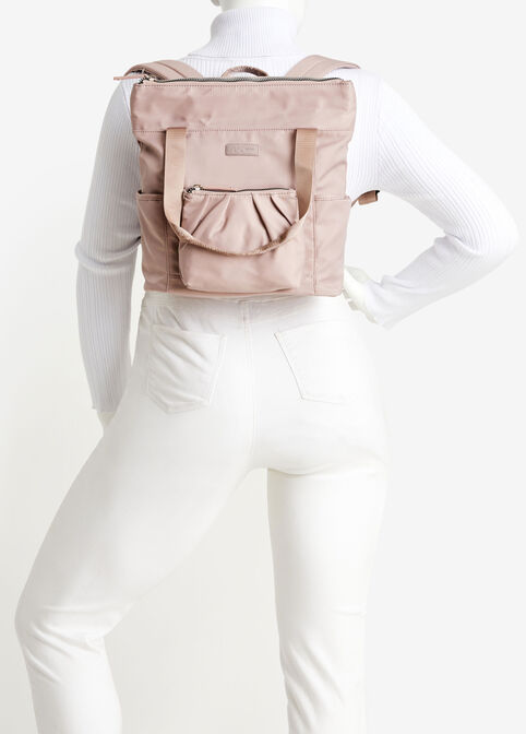 Anne Klein Sport Nylon Backpack, Pink image number 2