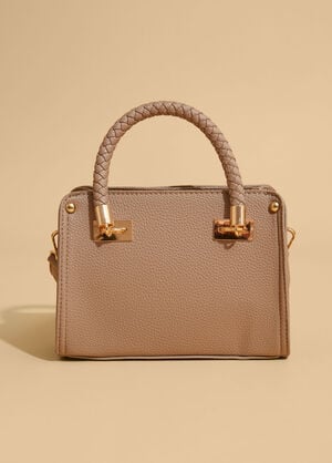 Bebe Alexandra Small Satchel, Camel Taupe image number 1