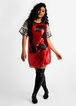 Sequin Jersey Mini Dress, Red image number 0