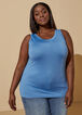 Easy Basic Stretch Knit Tank, Silver Lake Blue image number 2