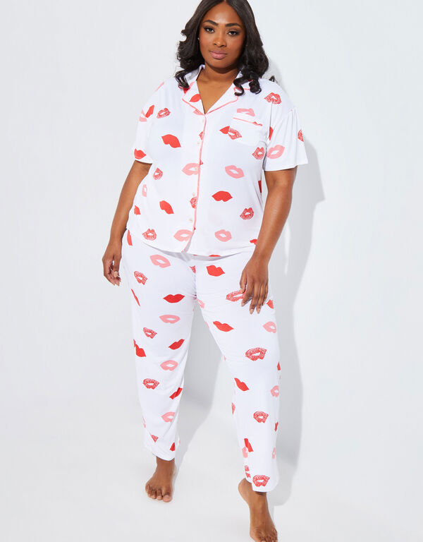 Kensie Printed Pajama Set, Multi image number 0
