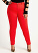 Red High Waist Skinny Jean, Flame Scarlet image number 0