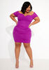 The Carina Bodycon Dress, Purple image number 3
