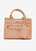 Trendy Satchel Shoulder Bag Faux Leather Bebe Handbag image number 0