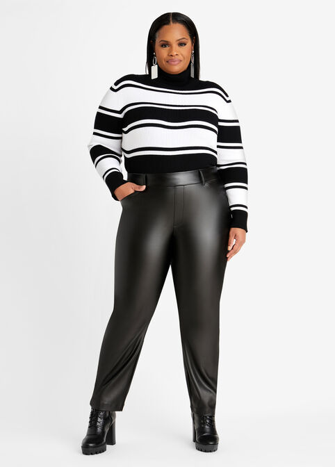 Plus Size Faux Leather Pants Plus Size Faux Leather Pull On Skinny