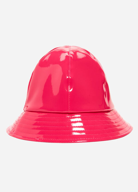 Pink Patent Leather Bucket Hat, Raspberry Radiance image number 2
