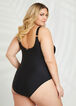 Nicole Miller Cutouts Swimsuit, Black image number 1