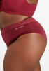 Sheer Waistband Micro Brief Panty, Rhododendron image number 3