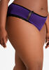 Microfiber & Lace Hipster Panty, Acai image number 1