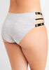Microfiber Cutout Hipster Panty, Heather Grey image number 1