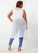 Pointelle Open Front Sweater Vest, White image number 1