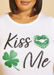 Kiss Me Embellished Graphic Tee, White image number 2
