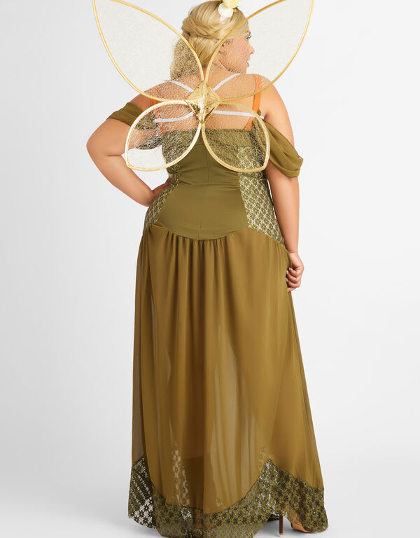 Rose Fairy Princess Costume, Green image number 1
