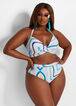 YMI Pastel Striped Bikini Set, Multi image number 0