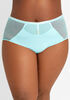 Mesh & Micro High Waisted Brief, Mint Green image number 0