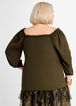 Square Neck Cargo Blouse, Olive Night image number 1