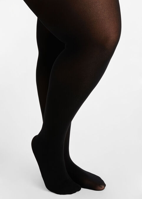 Plus Size 50 Opaque Denier Sheer Control Top Slimming Shaping Tights image number 0