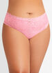 Rhinestone Lace Cheeky Brief, Pink image number 0