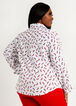 Tall Pumps Print Button Up Top, Barbados Cherry image number 1