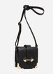 Faux Leather Mini Box Flap Bag, Black image number 0