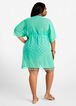 YMI Green Sheer Kimono Cover Up, Green image number 1