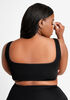 Seamless Unlined Wireless Bralette, Black image number 2
