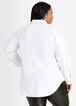 Rhinestone Cotton Tunic Button Up, White image number 1