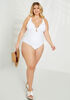Nicole Miller Cutout Swimsuit, White image number 0