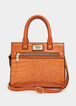 Trendy Designer Vera New York Ellen Croco Satchel Faux Leather Bag image number 0