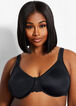 Plus Size Sexy Comfortable Support Soft Cup Underwire Lace Trim Bra image number 0