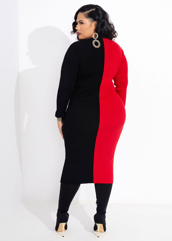 The Ameir Sweater Dress, Red image number 1