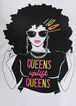 Queens Uplift Metallic Graphic Tee, White image number 1
