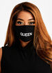 Queen Fashion Face Mask, Black image number 0
