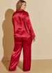 Bebe Satin Pajama Set, Red image number 1