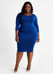 Lurex Cutout Bodycon Sweater Dress, Sodalite image number 0