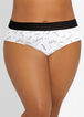 Plus Size Sexy Lingerie Logo Slimming Waist Microfiber Bikini Panties image number 0