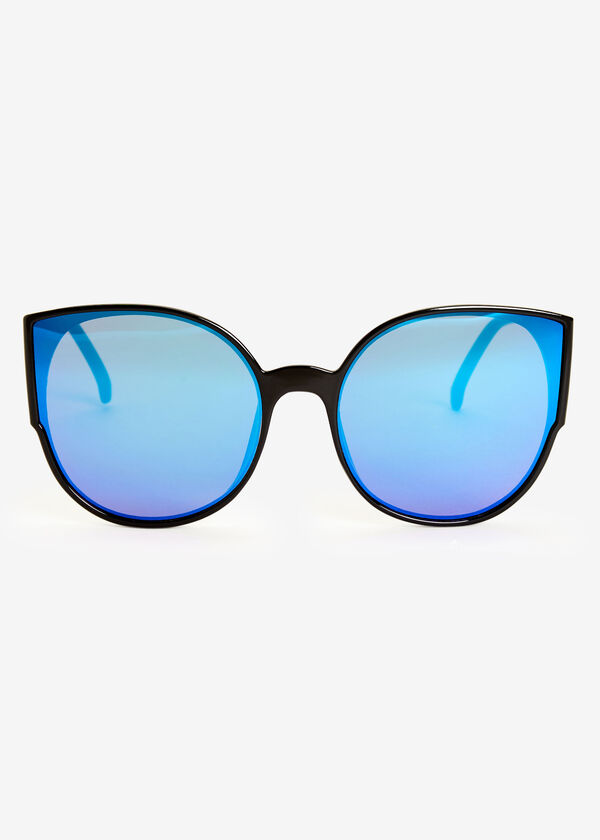 Basic Rim Cateye Sunglasses, Black image number 0