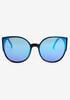 Basic Rim Cateye Sunglasses, Black image number 0