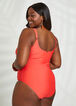 Nicole Miller Ruched Swimsuit, Red image number 1