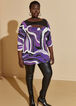 Faux Leather Paneled Abstract Top, Multi image number 3