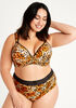Animal Plunge Butterfly Bra, Brown Animal image number 2