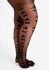 Butterfly Sheer Control Tights, Black image number 0