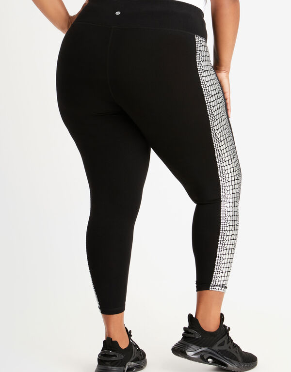 DKNY Sport Croc Graphic Legging, Silver image number 1