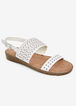 Sole Lift Jewel Wide Width Sandals, White image number 0